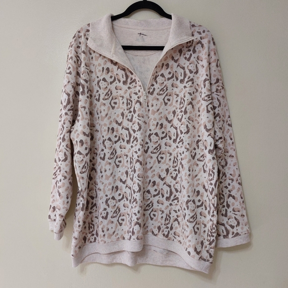 aerie Half Zip Oversized Sweatshirt Size M - Picture 1 of 10